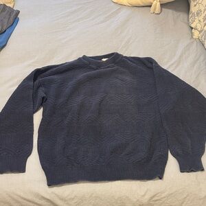 Classic Navy Crewneck Sweater